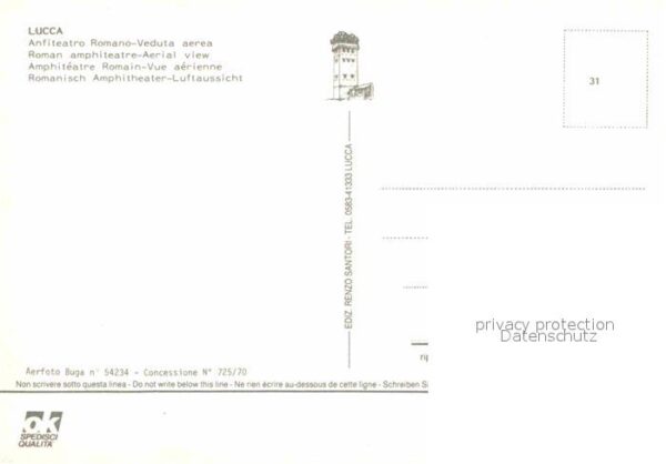 Lucca Anfiteatro Romano Amphitheater Fliegera – Bild 2