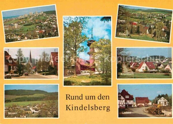Kreuztal Westfalen Rund um den Kindelsberg Turm Ferndorf M