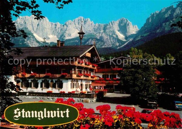 Going Wilden Kaiser Tirol Gasthof Stanglwirt Blumenschmuck Alpen