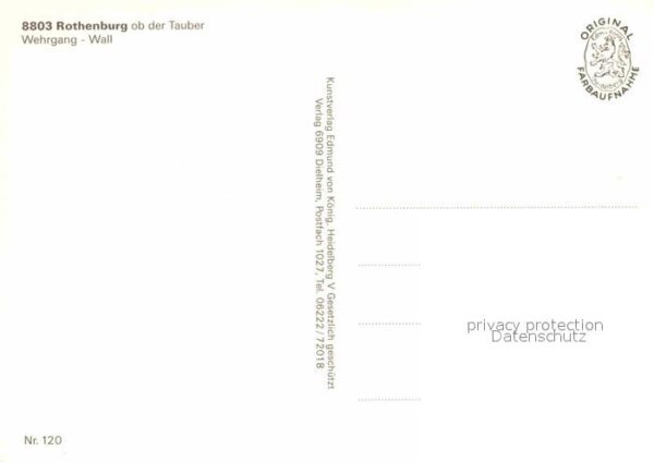 Rothenburg Tauber Wehrgang Wall – Bild 2