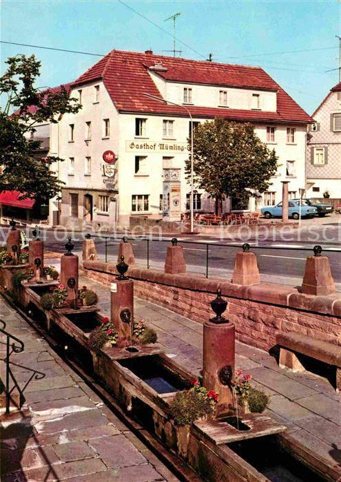 Beerfelden Odenwald Partie an der Mümlingquelle Gasthof