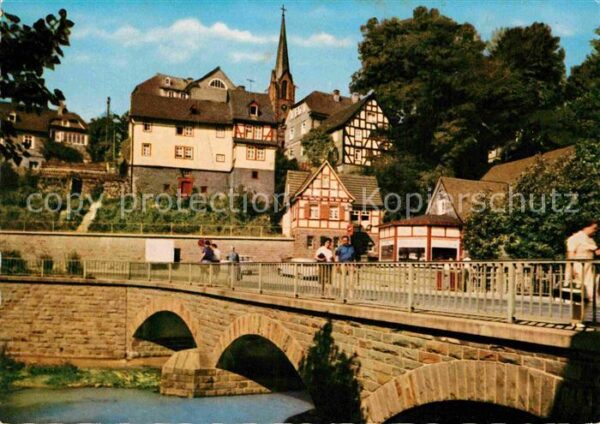 Bad Berleburg Brücke Altstadt Luftkurort im Wittgenst