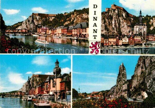 Dinant Wallonie Fluss Maas Kirche Festung Rocher Bayard