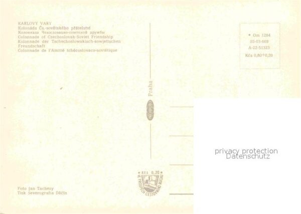 Karlovy Vary Kolonada Kolonnade der TSF – Bild 2