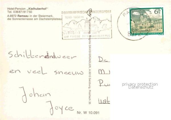 Ramsau Dachstein Steiermark Hotel Pension Kielhuberhof Winterpanora – Bild 2