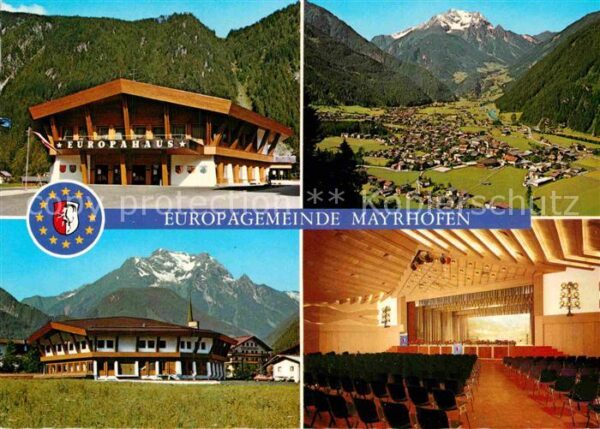 Mayrhofen Zillertal Offizielle Erinnerungskarte zur Einweih