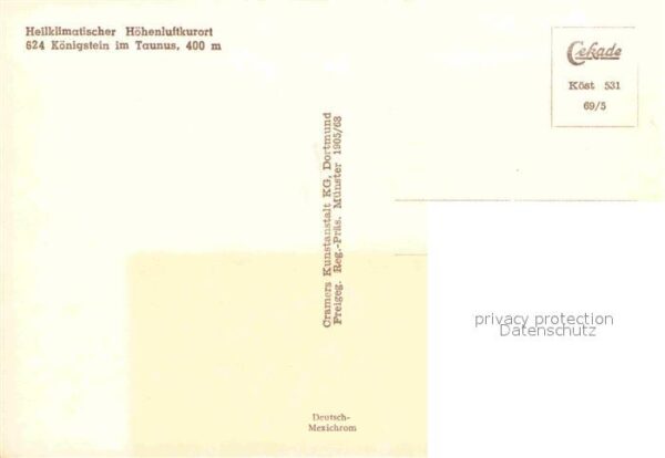 Koenigstein Taunus Heilklimatischer Höhenluftkurort Fliege – Bild 2