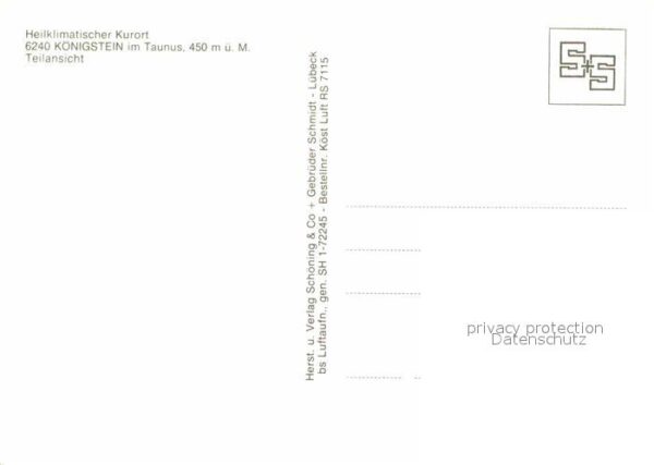 Koenigstein Taunus Heilklimatischer Kurort Fliegeraufnahme – Bild 2