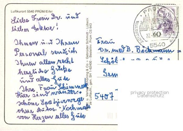 Pruem Eifel Luftkurort Basilika Fliegeraufnahme – Bild 2