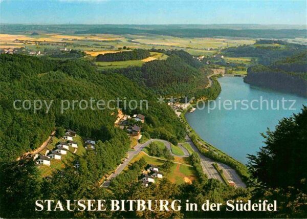 Biersdorf See Stausee Naturpark Südeifel Fliegeraufna