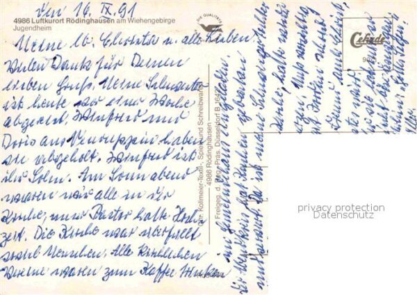 Roedinghausen Jugendheim Luftkurort Wiehengebirge Fli – Bild 2