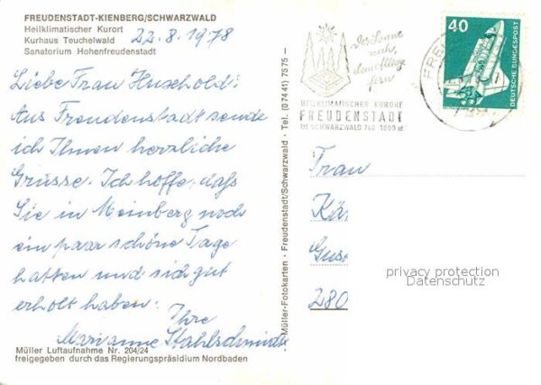Freudenstadt Kurhaus Teuchelwald Sanatorium Hochfreu – Bild 2