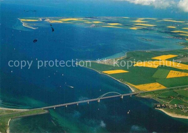 Fehmarn Fehmarnsundbrücke Fliegeraufnahme
