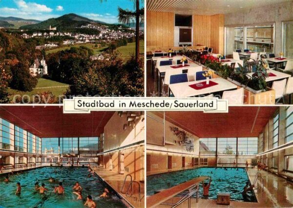 Meschede Panorama Stadtbad Hallenbad Cafe Restau