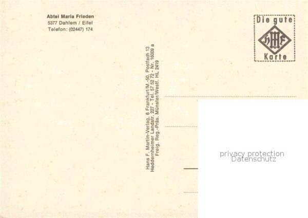 Dahlem Eifel Abtei Maria Frieden Fliegeraufnahme – Bild 2
