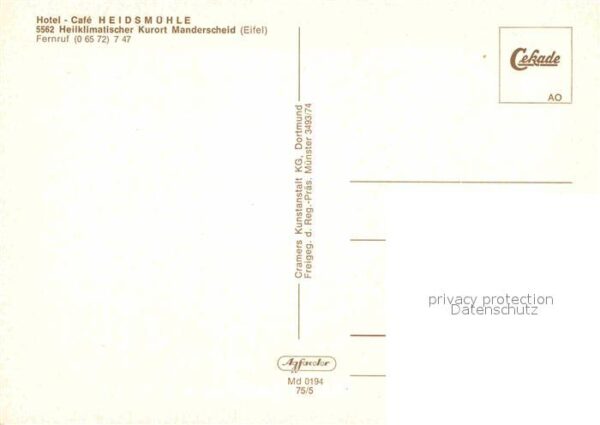 Manderscheid Eifel Hotel Cafe Heidsmühle Fliegeraufnahme – Bild 2