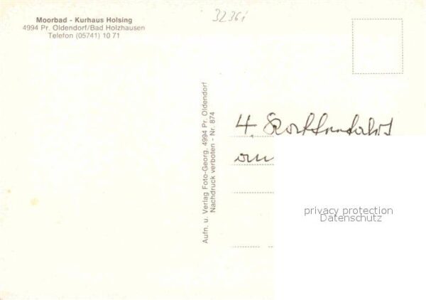 Bad Holzhausen Luebbecke Kurhaus Holsing Wiehengebirge Sanatoriu – Bild 2
