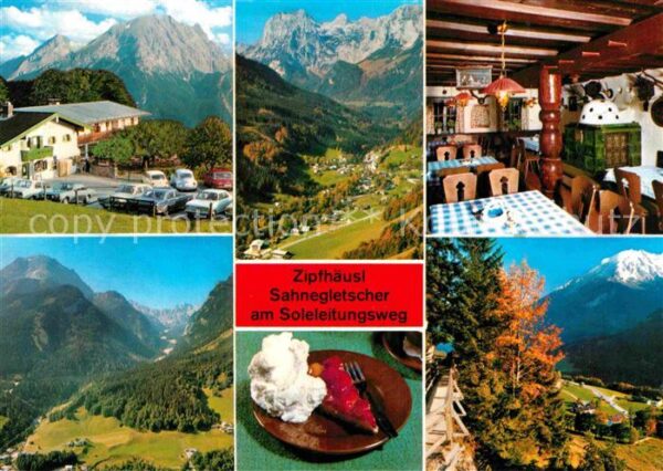 Ramsau Berchtesgaden Berggasthaus Zipfhäusl Sahnegletscher a