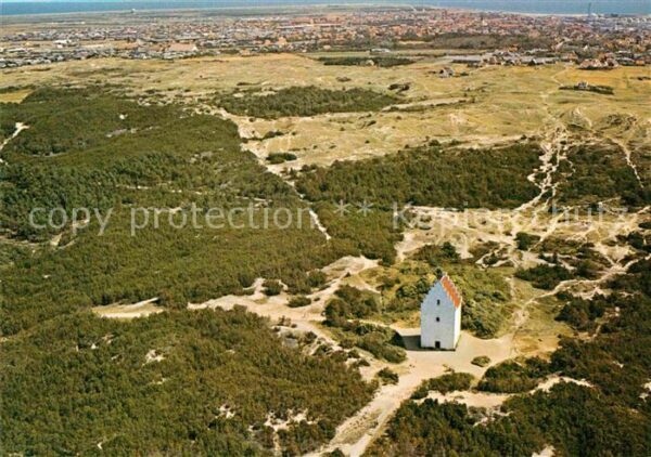 Skagen Tilsandede kirke Fliegeraufnahme
