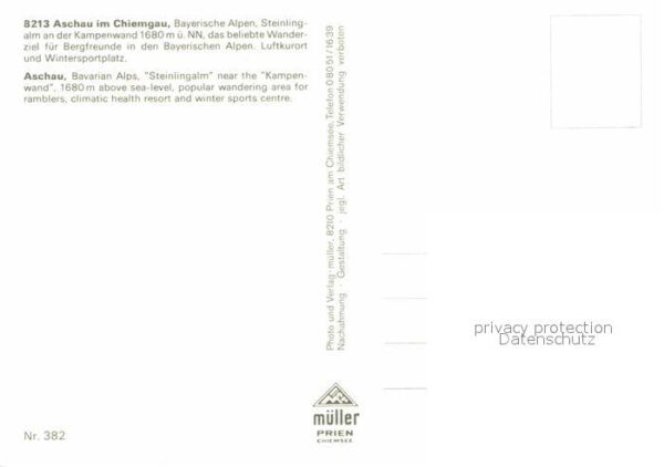 Aschau Chiemgau Kapelle Steinlingalm Altar – Bild 2