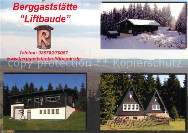 Schmiedefeld Rennsteig Berggaststätte Liftbaude