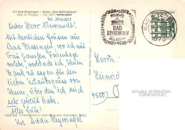 Bad Kissingen Hotel Das Ballinghaus – Bild 2
