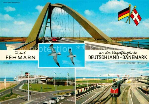 Fehmarn Deutschland-'Dänemark Farhbahnhof Puttg