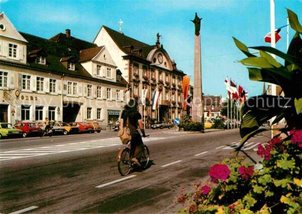 Offenburg Rathaus Ursulasäule Hotel Sonne