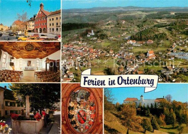 Ortenburg Fliegeraufnahme Schloß Tiefsee-Aquarium