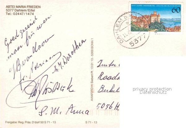 Dahlem Eifel Fliegeraufnahme Abtei Maria Frieden – Bild 2