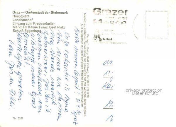 Graz Steiermark Gartenstadt Hauptplatz Landhaushof Kreb – Bild 2