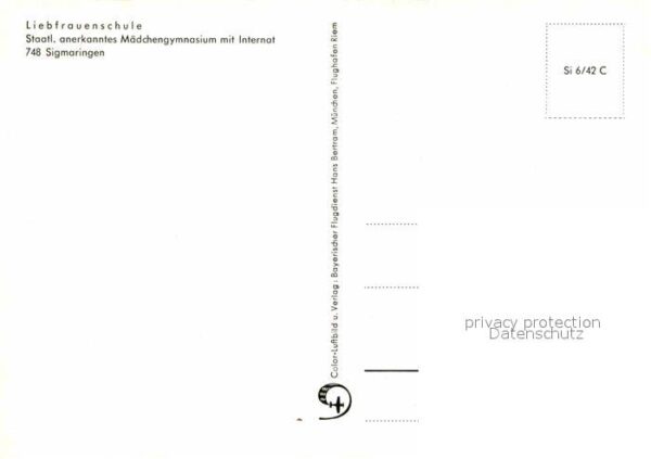 Sigmaringen Fliegeraufnahme Liebfrauenschule – Bild 2