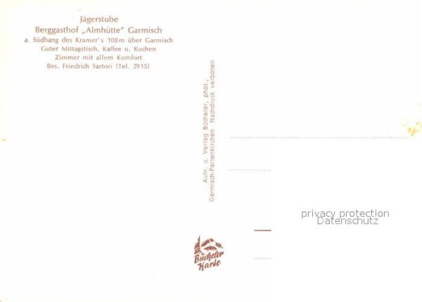 Garmisch-Partenkirchen Jägerstube Berggasthof Almhütte – Bild 2