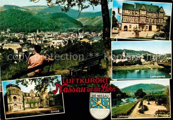 Nassau Lahn Schloß Rathaus Lahnpartie Anlagen