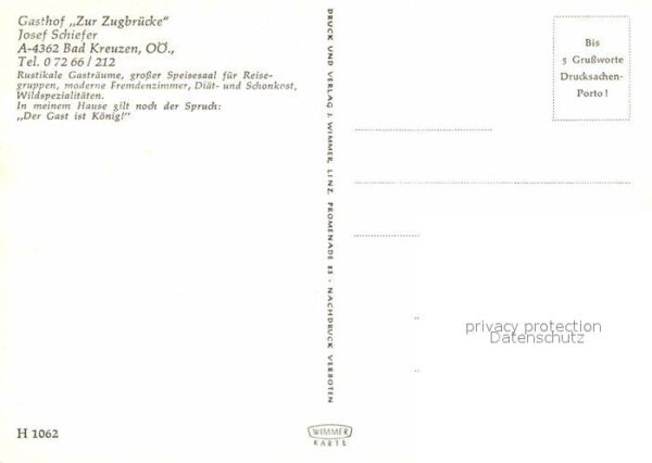 Bad Kreuzen Gasthaus Zur Zugbrücke – Bild 2