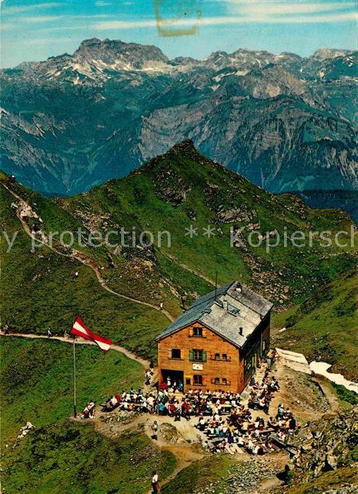Schruns Vorarlberg Fliegeraufnahme Wormser-Hütte gegen Rot