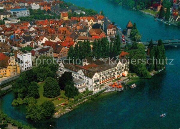 Konstanz Bodensee Fliegeraufnahme Steigenberger Inselhote