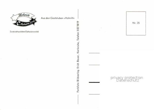 Sasbachwalden Hohritt Gaststube – Bild 2