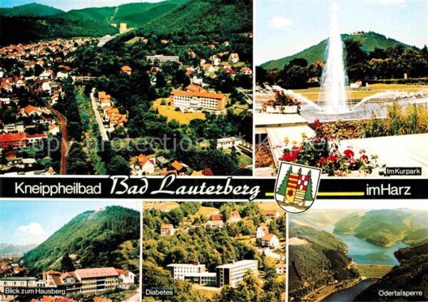Bad Lauterberg Fliegeraufnahme Kurpark Hausberg Diabet