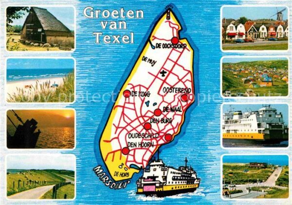 Texel Camping Dünen Strand Lageplan