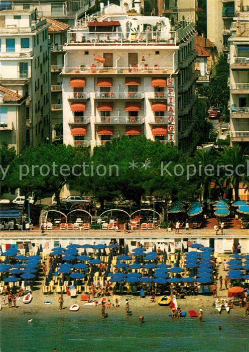 ALASSIO Savona Liguria IT Fliegeraufnahme Grand Hotel Spiaggia mi