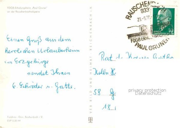Rauschenbachtalsperre Erholungsheim Paul Gruner – Bild 2