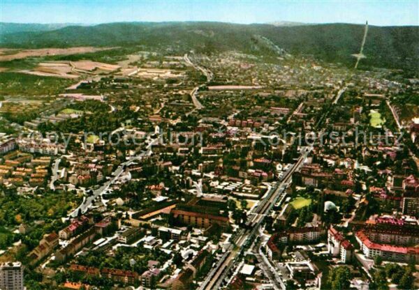 Kassel Fliegeraufnahme mit Wilhelmshöhe und He
