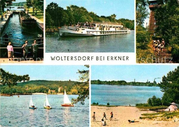 Woltersdorf Erkner Strand Schleuse Aussichtsturm Flakensee