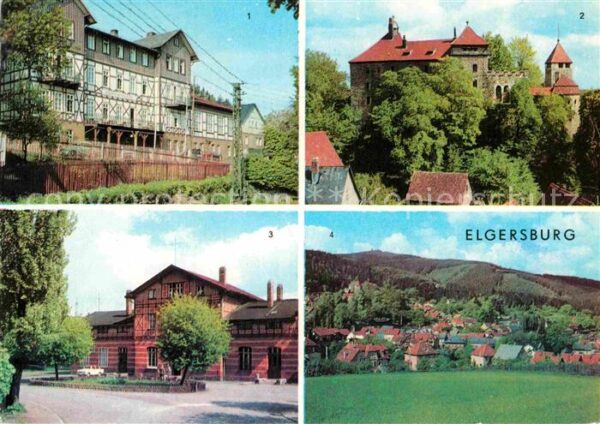 Elgersburg Reichsbahn-Erholungsheim Schloß Bahnhof