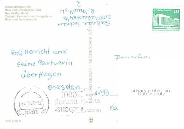 Dresden Gewandhausstrasse Pirnaischen Platz Neu – Bild 2