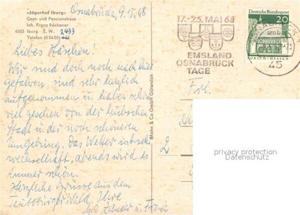 Iburg Bad Pension Jägerhof Iburg – Bild 2