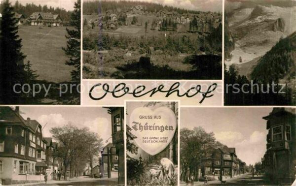 Oberhof Thueringen Teilansicht Panorama