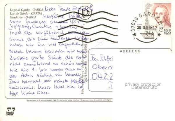 Garda Lago di Garda Teilansicht Hafen Schwäne – Bild 2