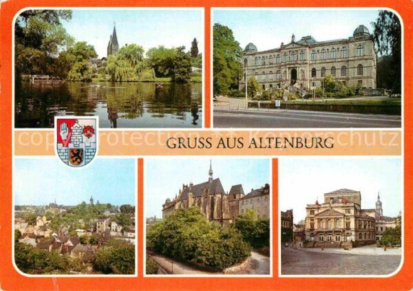 Altenburg Thueringen Am kleinen Teich Lindenau Museum Teilan